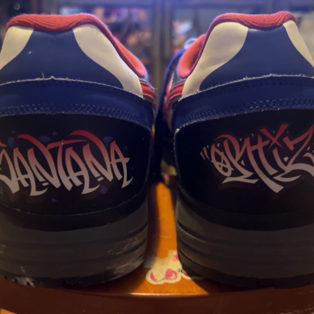 Diadora N.9002 Red, Black, and Blue Sneakers - Picture 4 of 8